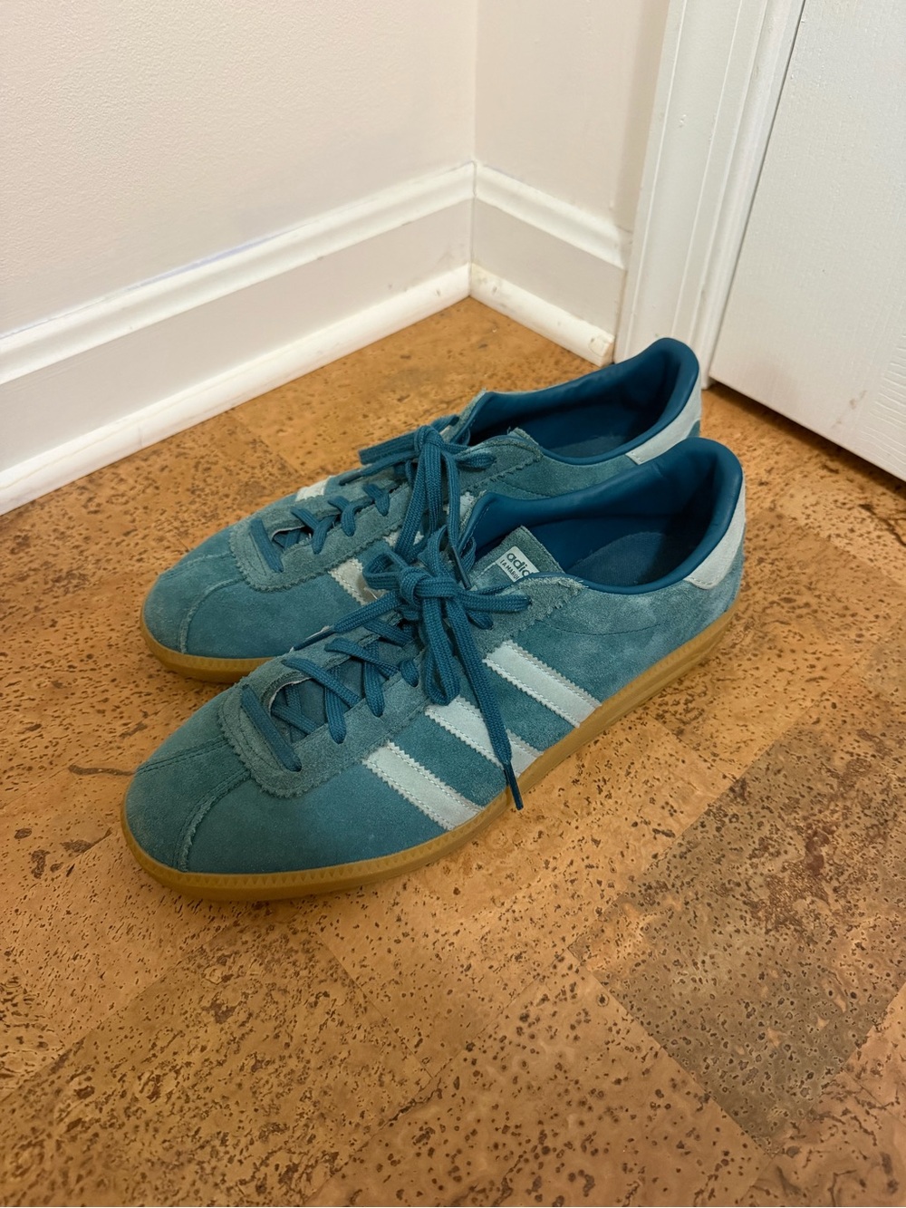 Men's Adidas Teal Suede La Marque Sneakers